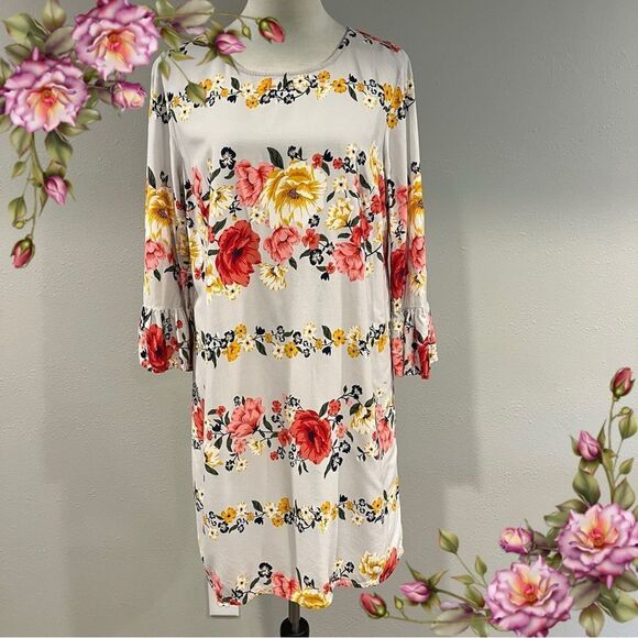 Old Navy Floral Print cottage core long sleeve Dress - Picture 1 of 13